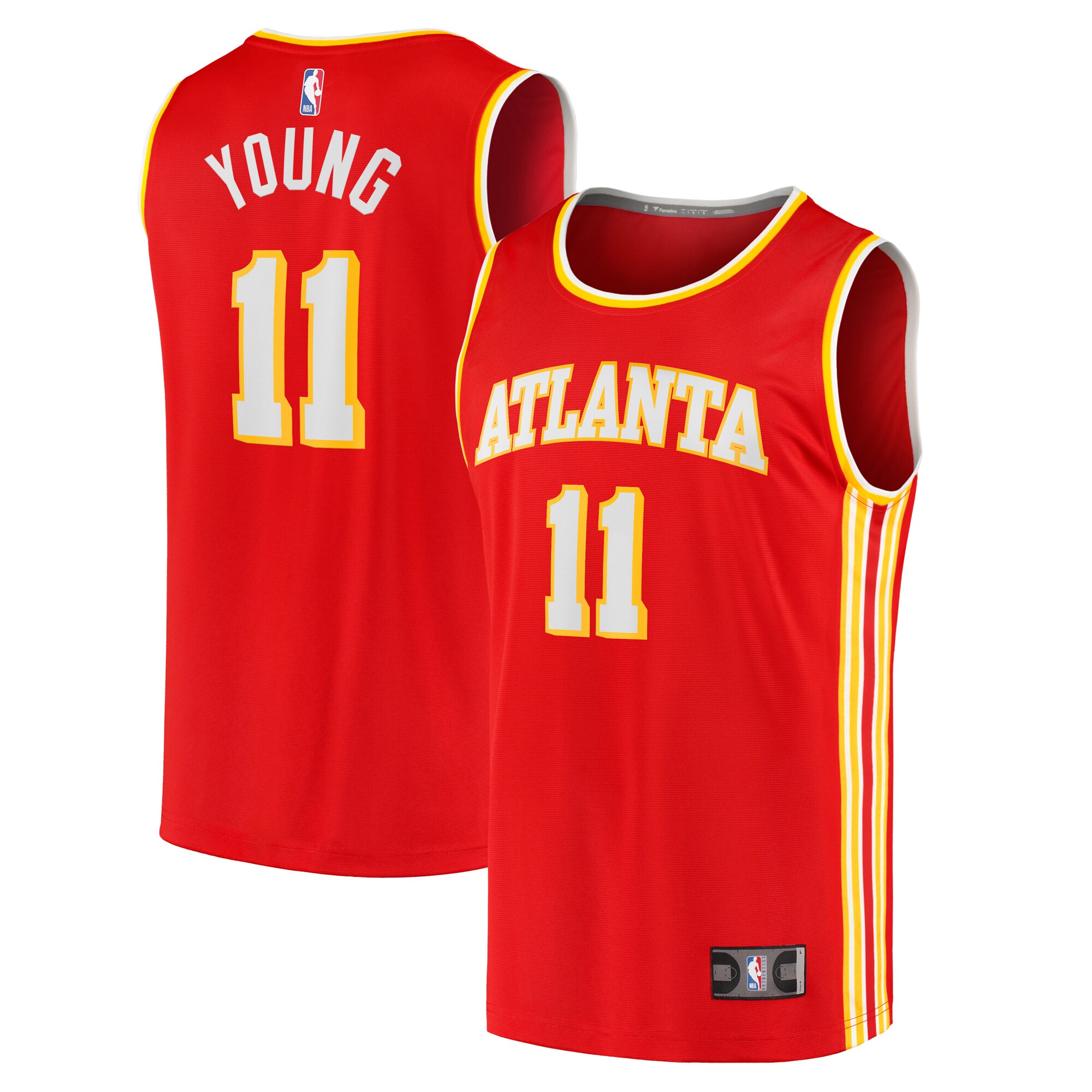 Onlysellerpro Trae Young Atlanta Hawks Fanatics Youth Fast Break Player Jersey - Icon Edition - Red 