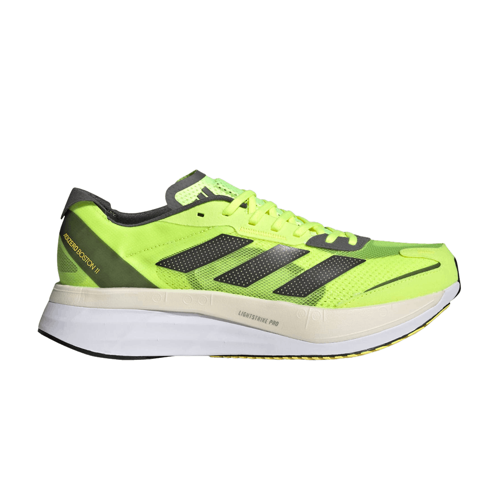 adidas Adizero Boston 11 Solar Yellow Night Metallic GX6650 Nicesnk
