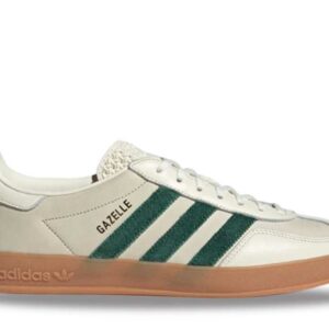 adidas Gazelle Indoor Off White/Dark Green/Footwear White ID2567 Nicesnk