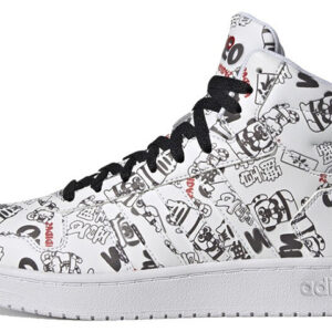 adidas neo Hoops 2.0 Mid White Black Red H03089 Nicesnk