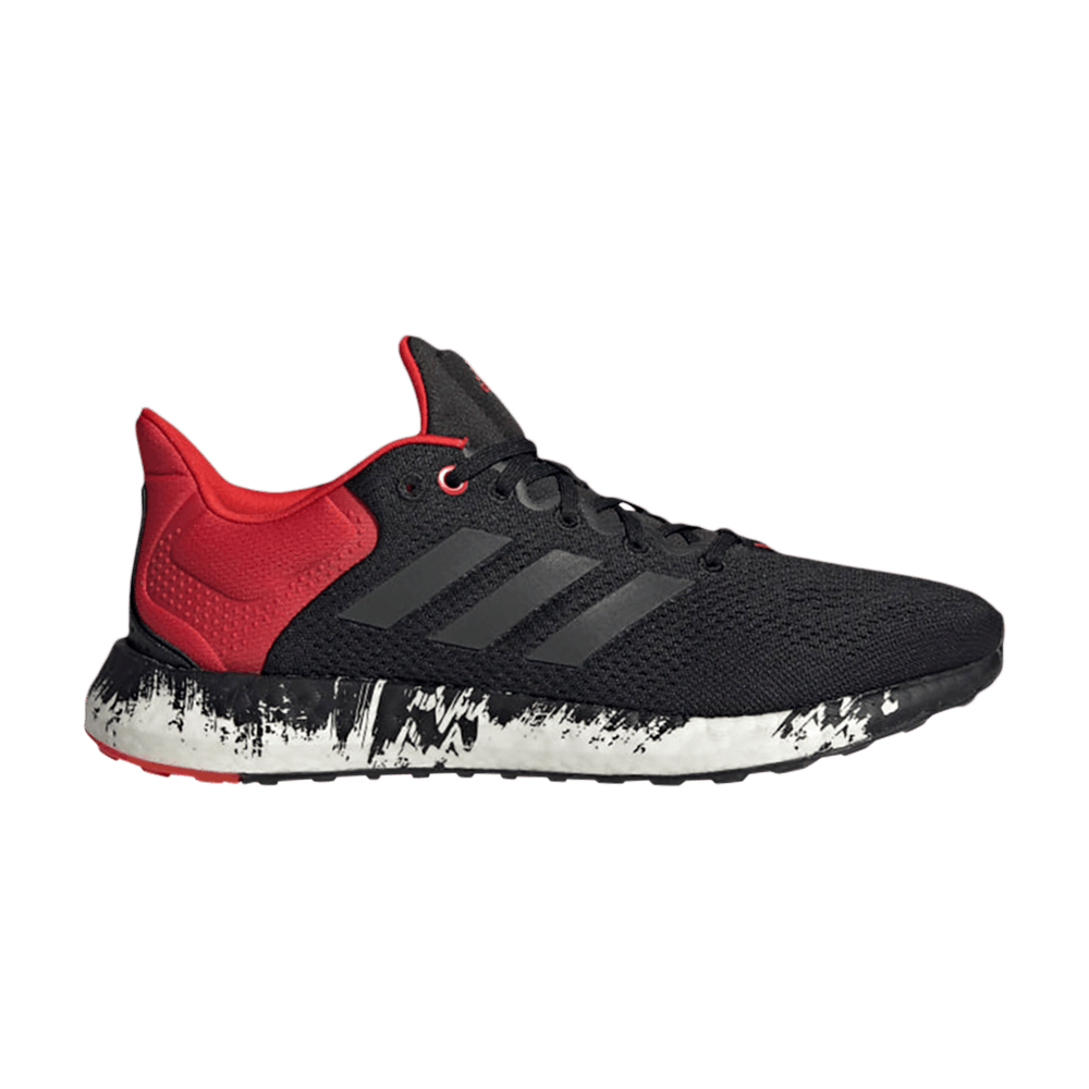 adidas PureBoost 21 Black Vivid Red GV7702 Nicesnk