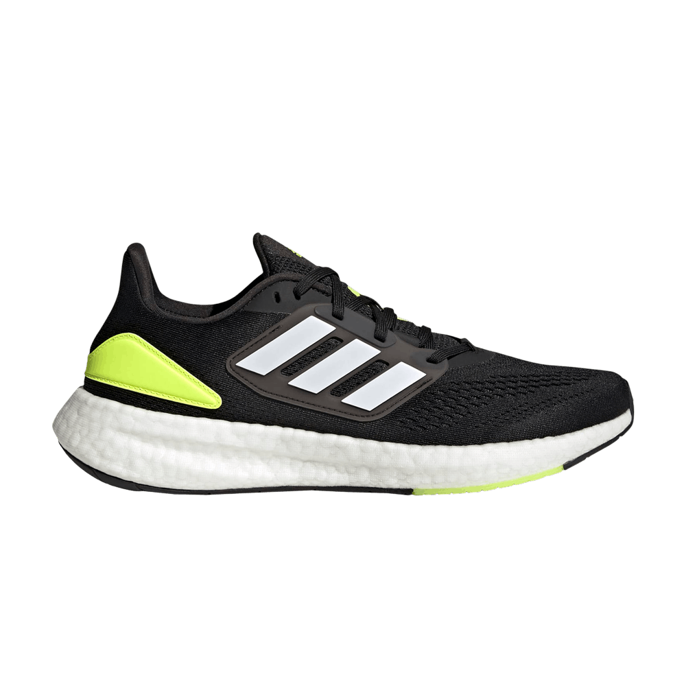 adidas PureBoost 22 White Solar Yellow HQ1449 Nicesnk