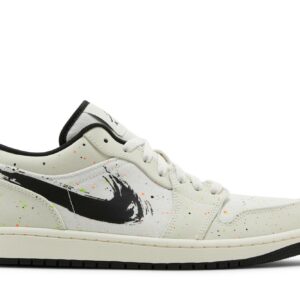 Air Jordan 1 Low Brushstroke Swoosh - Paint Splatter DM3528-100 Nicesnk
