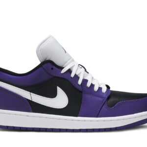 Air Jordan 1 Low Court Purple Black 553558-501 Nicesnk