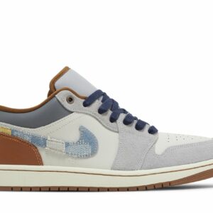 Air Jordan 1 Low SE Repaired Denim Swoosh FZ5042-041 Nicesnk