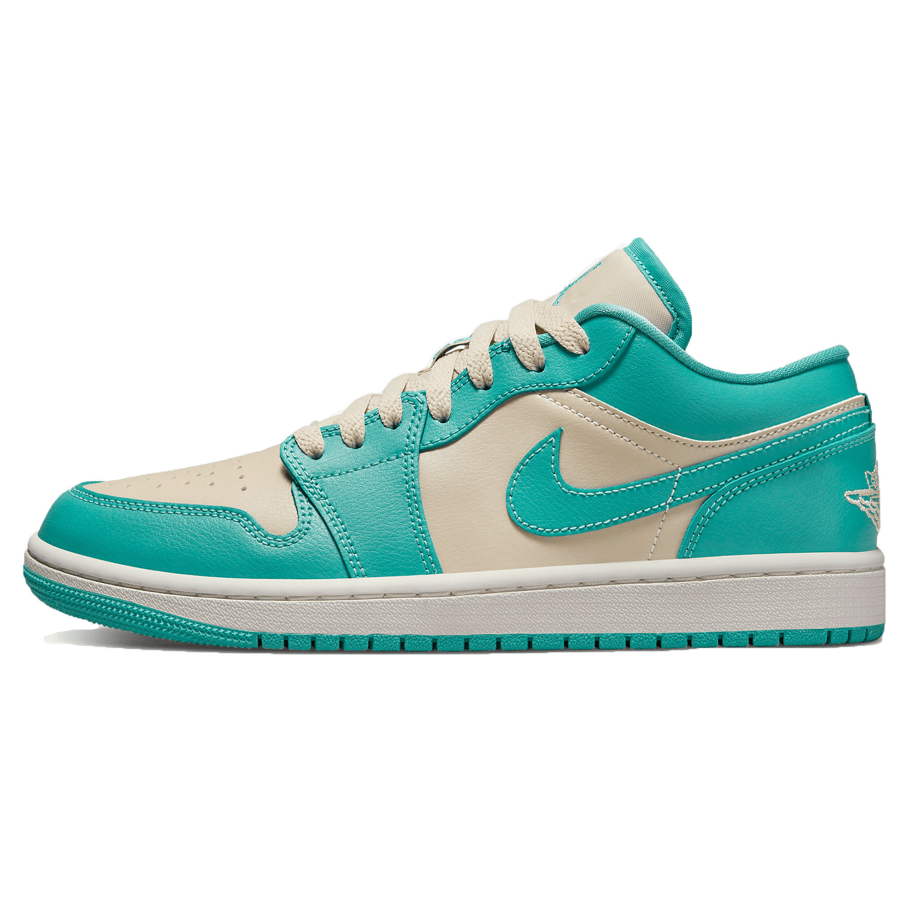 Air Jordan 1 Low Wmns 'Tropical Teal Sandy Beige'