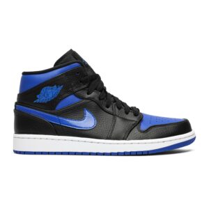 Air Jordan 1 Mid Black Hyper Royal 554724-068 Nicesnk