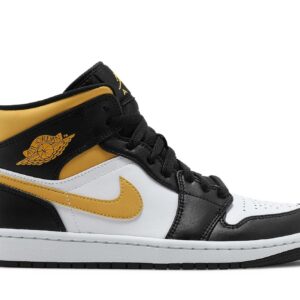 Air Jordan 1 Mid Black University Gold 554724-177 Nicesnk