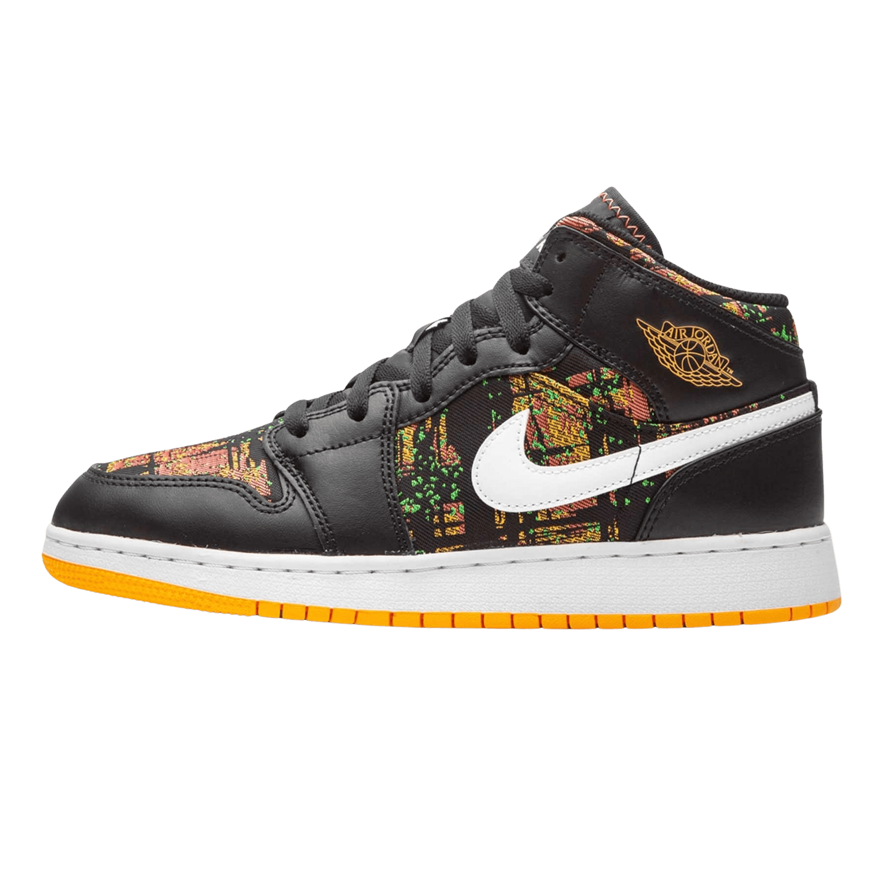 Air Jordan 1 Mid GS 'Black Laser Orange'