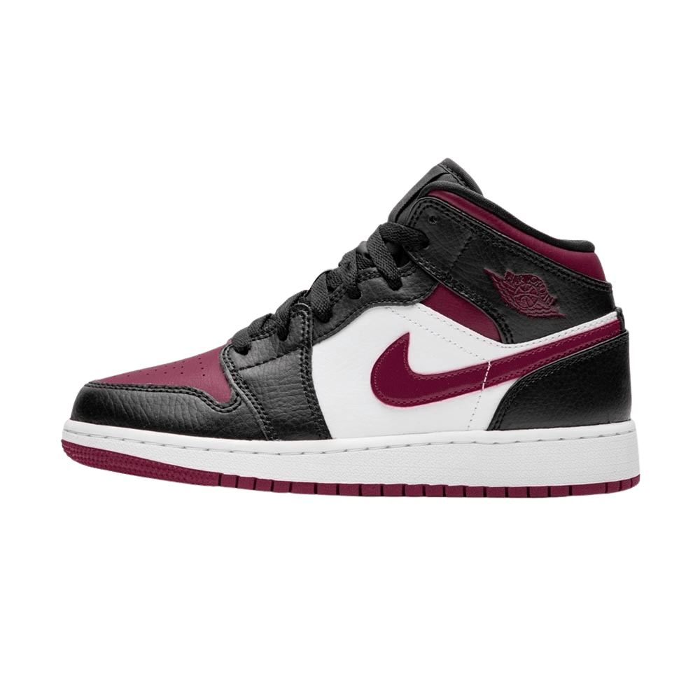 Air Jordan 1 Mid GS 'Black Noble Red'