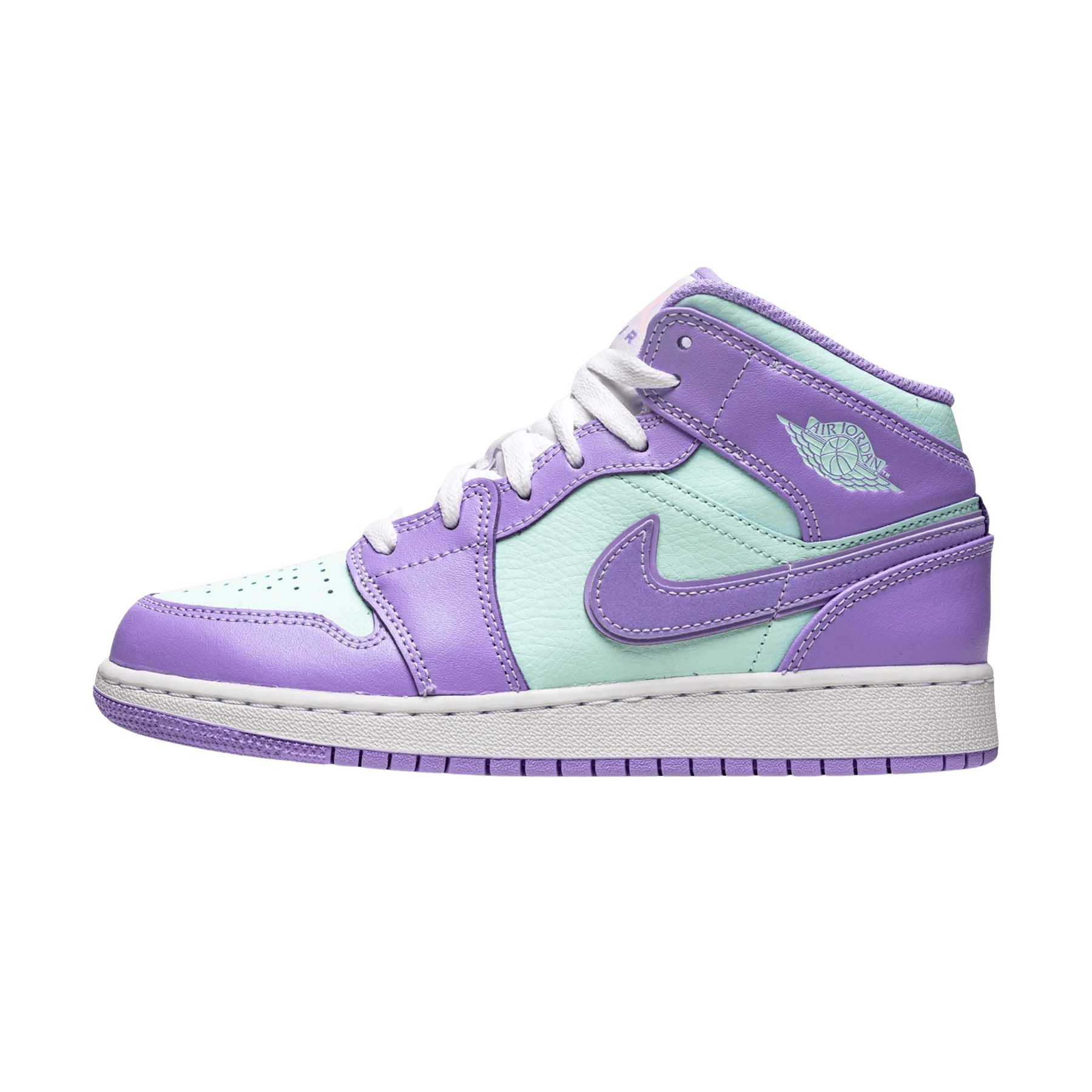Air Jordan 1 Mid GS 'Purple Aqua'