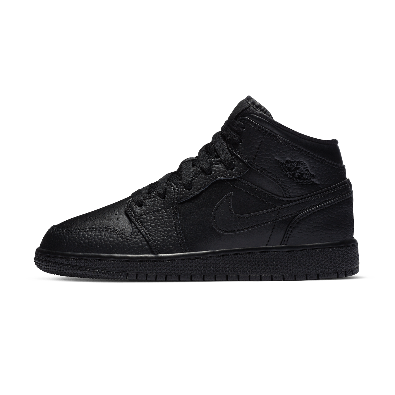 Air Jordan 1 Mid GS 'Triple Black' 2020
