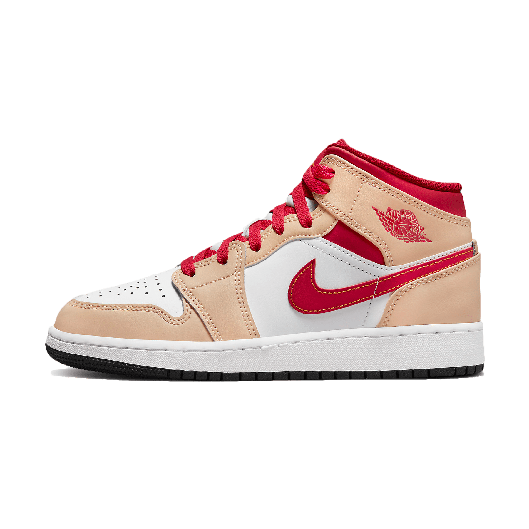 Air Jordan 1 Mid GS 'White Onyx Light Curry'