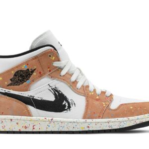 Air Jordan 1 Mid SE 'Brushstroke Paint Splatter' DA8005-100