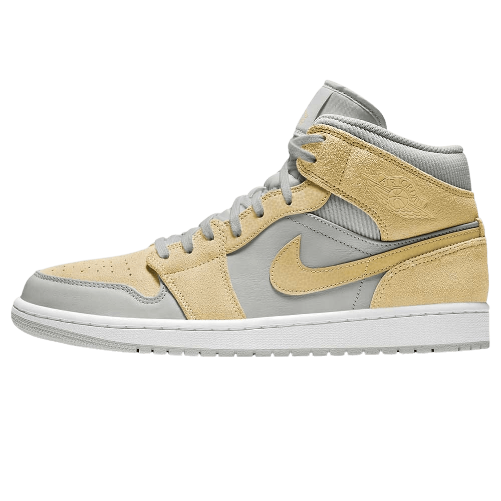 Air Jordan 1 Mid SE Grey Fog Lemon Wash