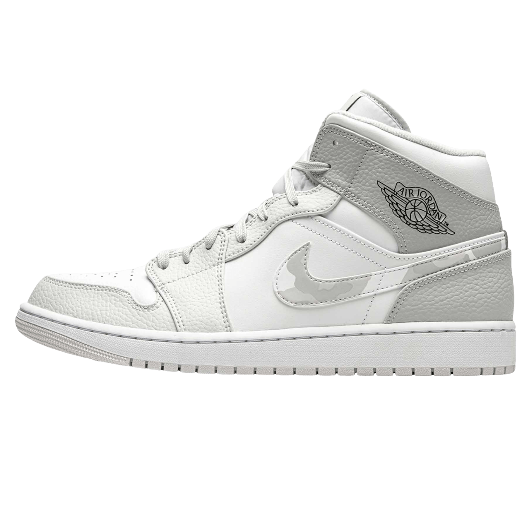 Air Jordan 1 Mid 'Swoosh Logo - Grey Camo'