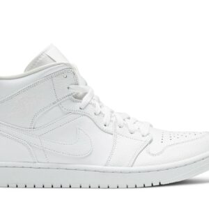 Air Jordan 1 Mid 'Triple White' 554724-130