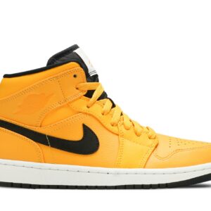 Air Jordan 1 Mid 'University Gold' Black 554724-700