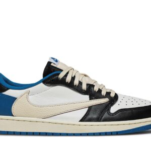 Fragment Design x Travis Scott x Air Jordan 1 Retro Low Military Blue DM7866-140 Nicesnk