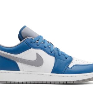 (Grade School) Air Jordan 1 Low 'True Blue Cement' 553560-412