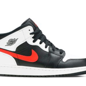 (Grade School) Air Jordan 1 Mid 'Chile Red' 554725-075
