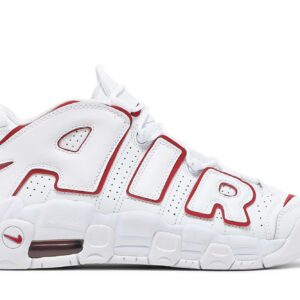 (Grade School) Nike Air More Uptempo 2021 White Varsity Red DJ5988-100 Nicesnk