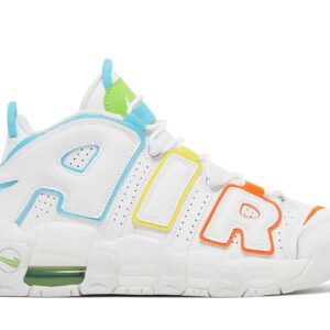 (Grade School) Nike Air More Uptempo White Rainbow FJ4624-100 Nicesnk