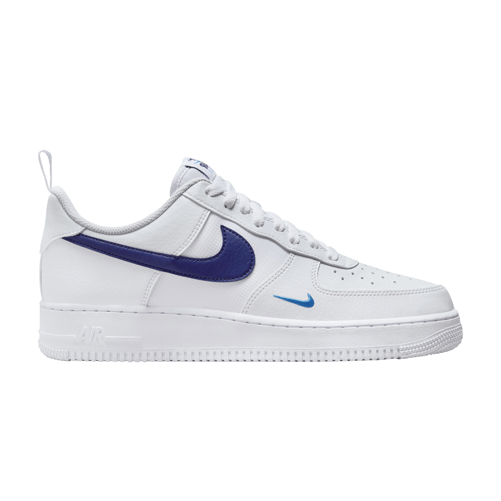 Nike Air Force 1 07 White Deep Royal Blue HF3836-100 Nicesnk