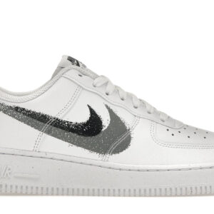 Nike Air Force 1 Low '07 Spray Paint Swoosh White Black Grey FD0660-100