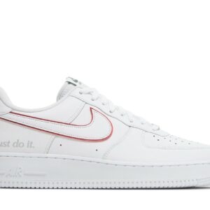Nike Air Force 1 Low 'Just Do It White Noble Green Metallic Silver University Red' DQ0791-100
