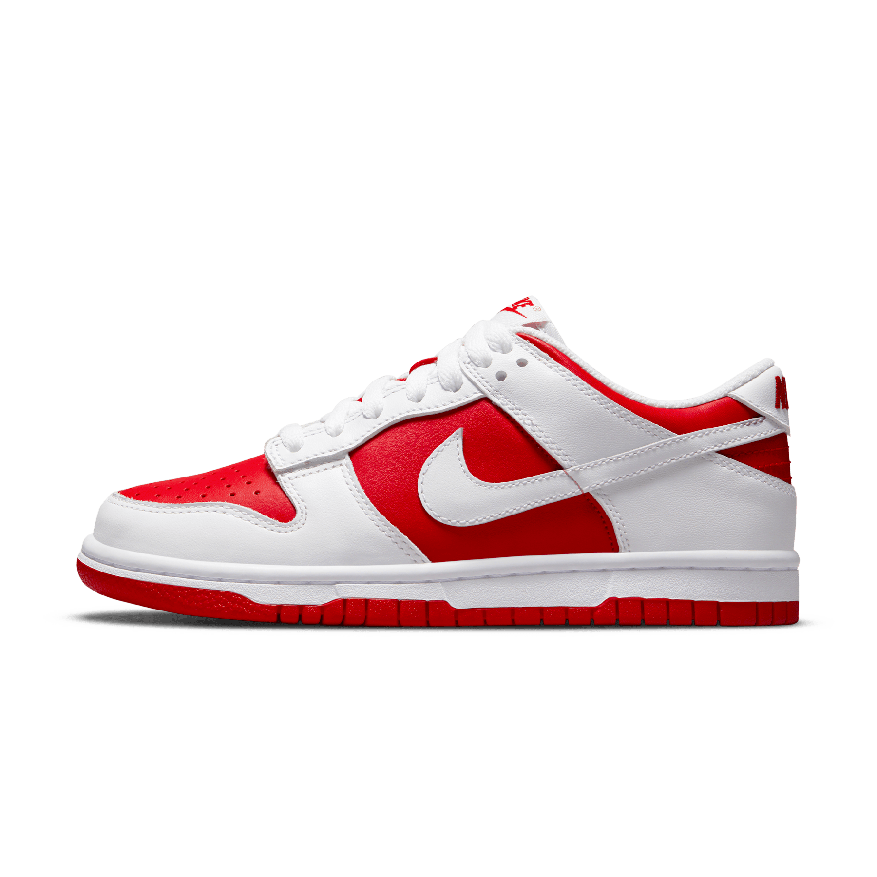 Nike Dunk Low GS 'White University Red'
