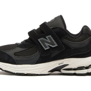 (Preschool) New Balance 2002R Hook & Loop Black White PV2002BK Nicesnk