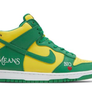 Supreme x Nike SB Dunk High 'By Any Means Brazil' DN3741-700