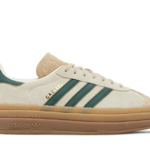 (Women) adidas Gazelle Bold Cream Collegiate Green ID7056 Nicesnk