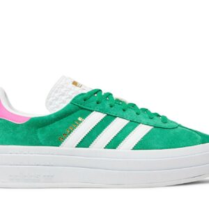 (Women) adidas Gazelle Bold Green Lucid Pink IG3136 Nicesnk