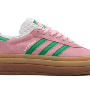 (Women) adidas Gazelle Bold True Pink Green IE0420 Nicesnk