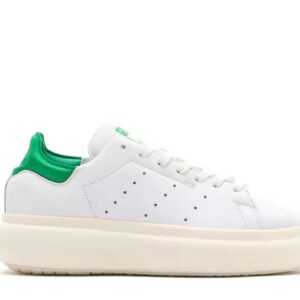 (Women) adidas Originals Stan Smith PF "Footwear White/Off White/Green" ID2786