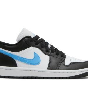 (Women) Air Jordan 1 Low 'Black University Blue' DC0774-041