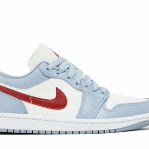 (Women) Air Jordan 1 Low Blue Whisper Dune Red DC0774-164 Nicesnk