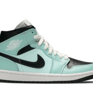 (Women) Air Jordan 1 Mid Aqua Black BQ6472-300 Nicesnk