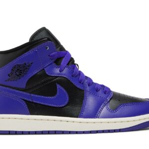 (Women) Air Jordan 1 Mid 'Purple and Black' BQ6472-051