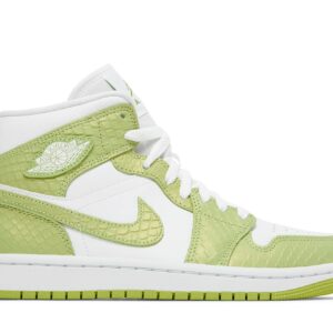 (Women) Air Jordan 1 Mid SE Green Python DV2959-113 Nicesnk