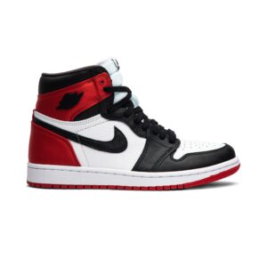 (Women) Air Jordan 1 Retro High Satin Black Toe CD0461-016 Nicesnk