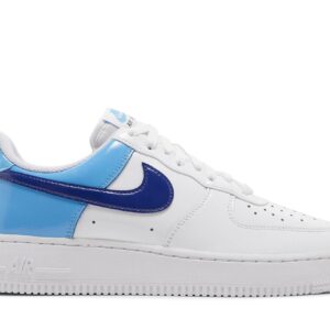 (Women) Nike Air Force 1 Low 'Blue patent Swoosh' DJ9942-400