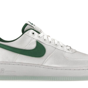 (Women) Nike Air Force 1 Low Satin White Pine Green DX6541-101 Nicesnk