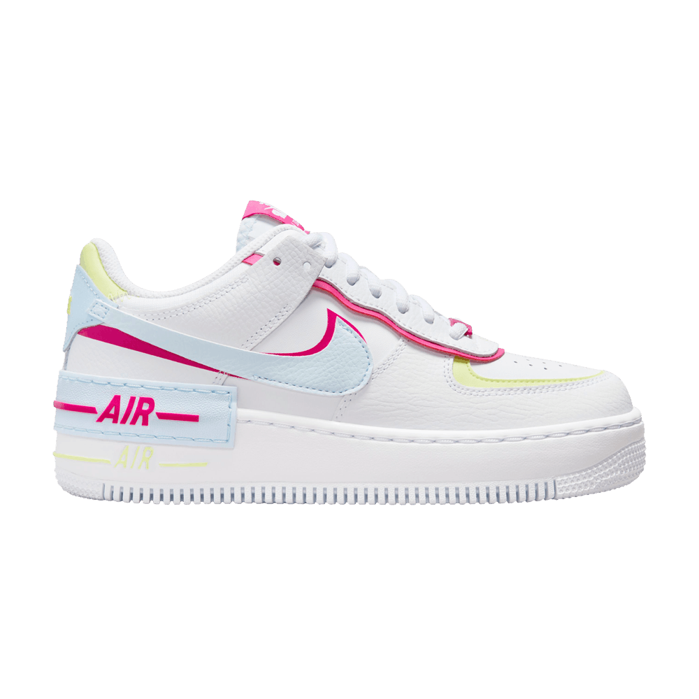 (Women) Nike Air Force 1 Shadow White Blue Tint Fireberry FQ8885-100 Nicesnk