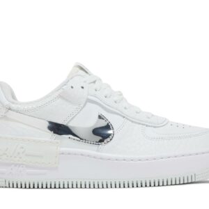 (Women) Nike Air Force 1 Shadow White Metallic Silver DQ0837-100 Nicesnk