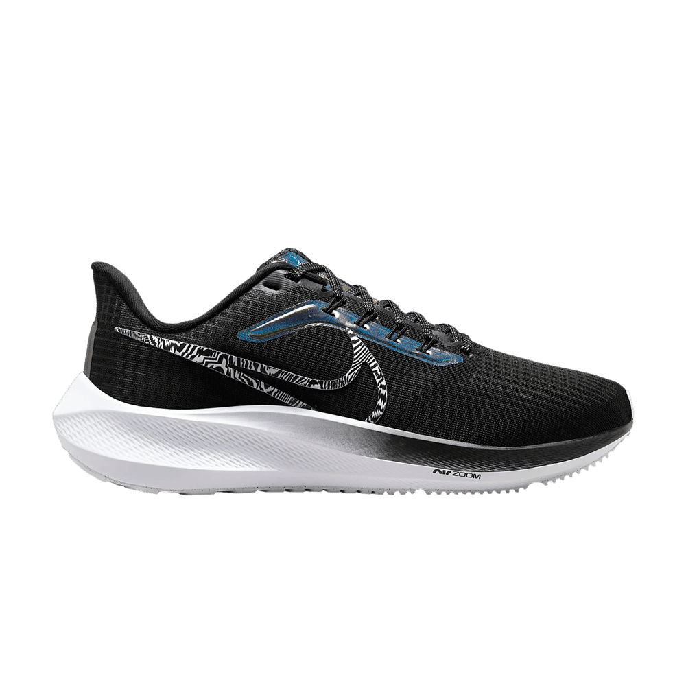 (Women) Nike Air Zoom Pegasus 39 Black Zebra Iridescent DR9619-001 Nicesnk