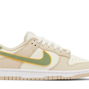 (Women) Nike Dunk Low Pale Ivory Oil Green FQ6869-131 Nicesnk