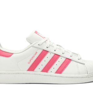 (Youth) adidas Superstar J 'White Real Pink' CG6608